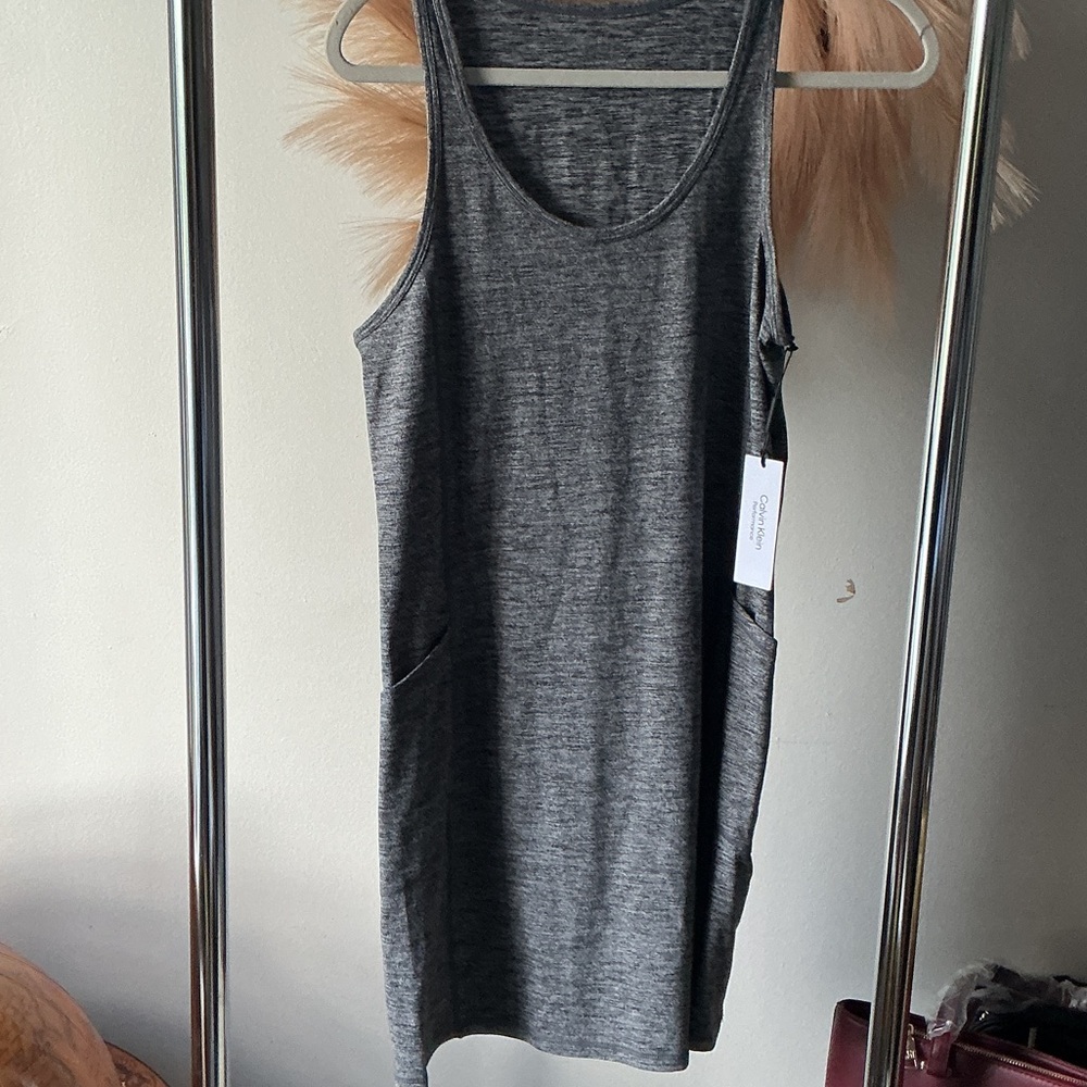 Calvin Klein Heather Gray Performance Dress